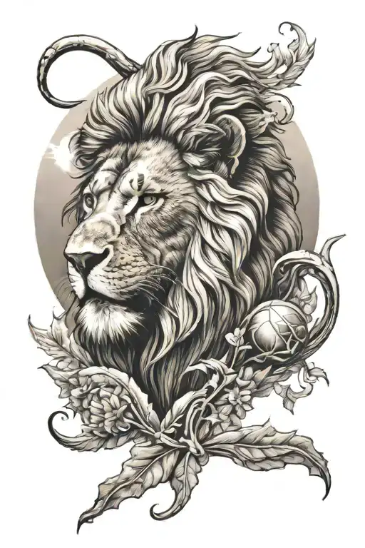 Lion And Sun