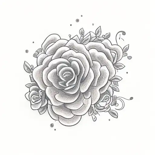 A Tattoo Of A Fender Guitar Neck Intertwined With Blooming Flowers And Vines