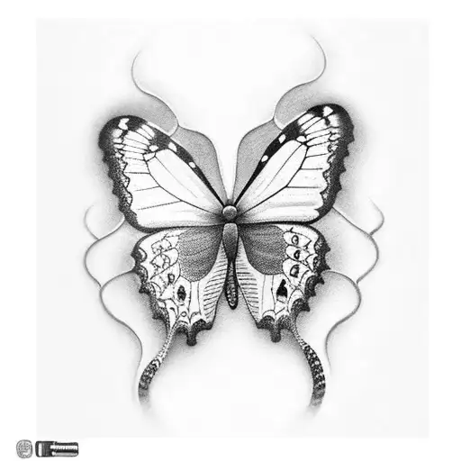 Butterfly With A Snake