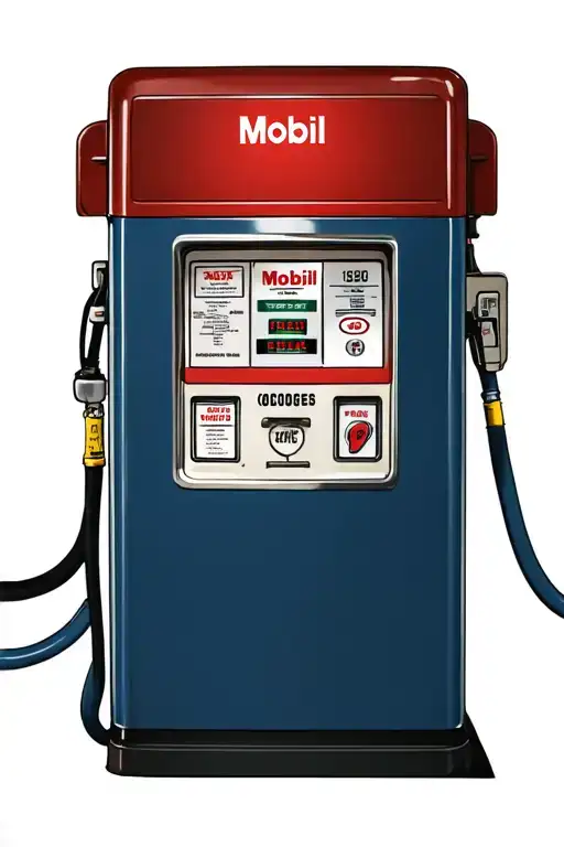 Antique Mobil Gas Pump