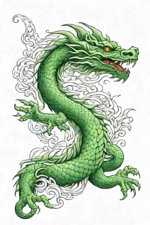 Vietnamese Ascending Dragon Green