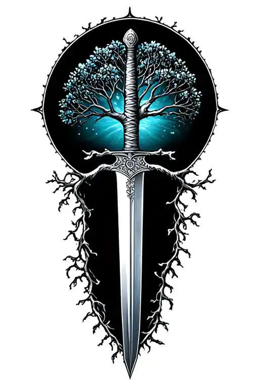 Tree Of Life With Sword