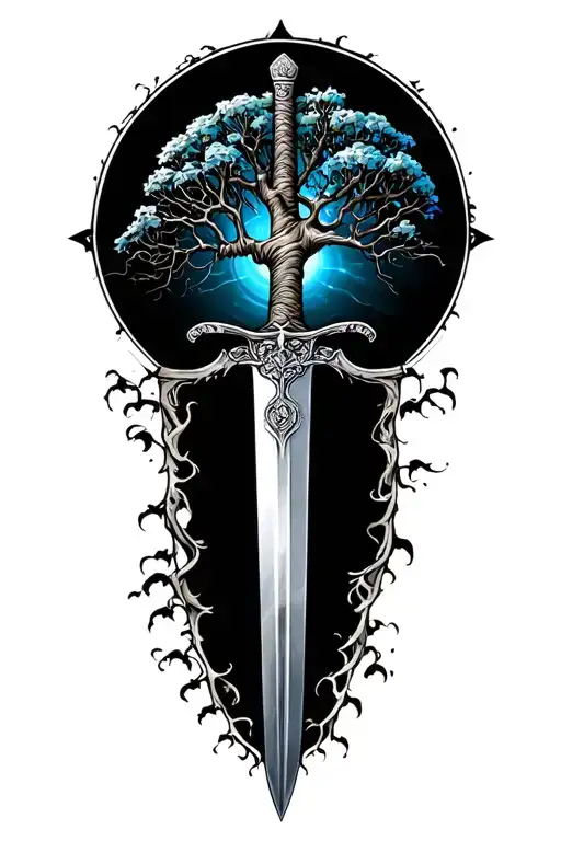 Tree Of Life With Sword