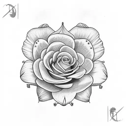 Bohemian Arrow With Daisy Fletching Including Iris And Rose