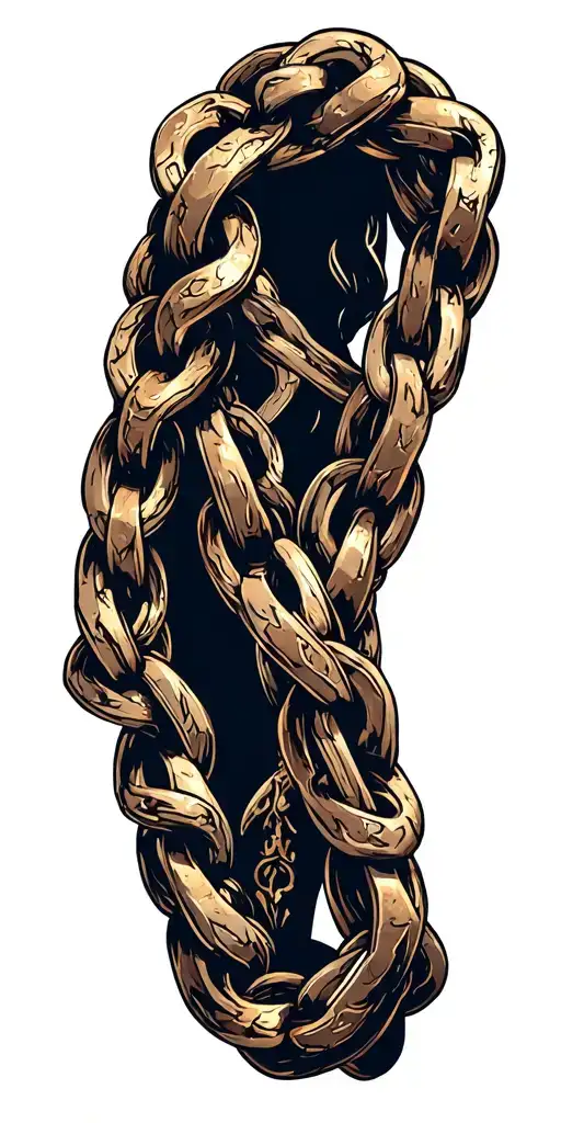 A Chain Has Large Meshes Type Medieval Realistic Style