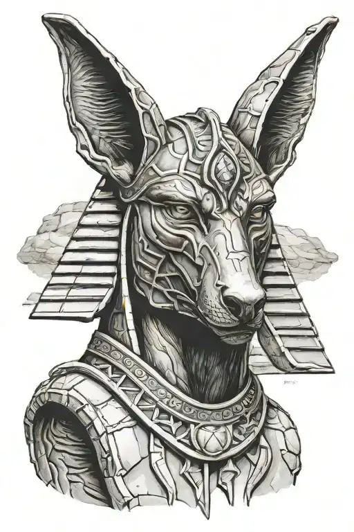 Anubis Head On A Spartan Boulder Body