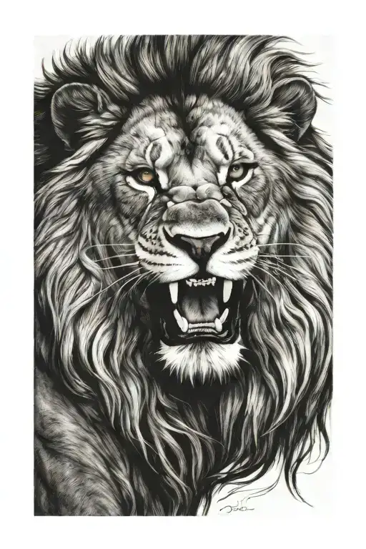 Lion Roaring