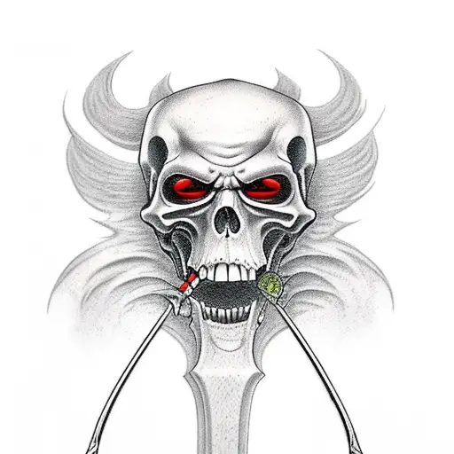 Grim Reaper With Katanas