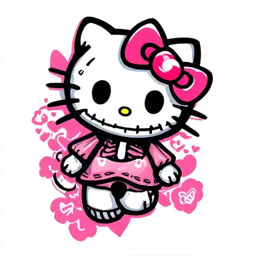 Hello Kitty Skeleton
