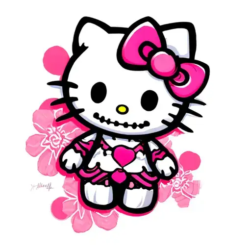 Hello Kitty Skeleton