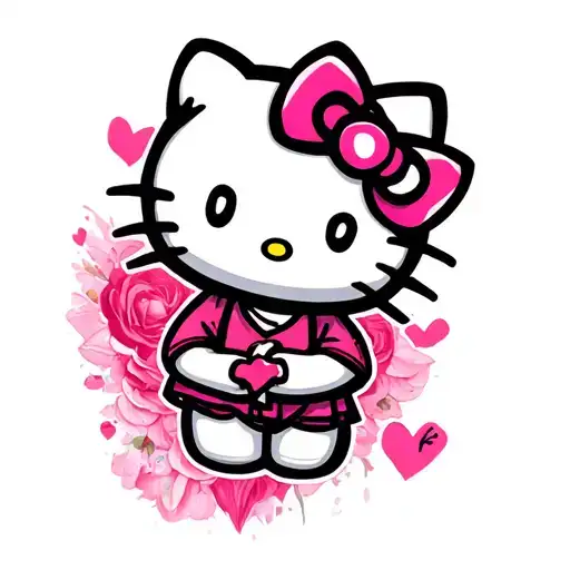 Cross With Hello Kitty Jesus