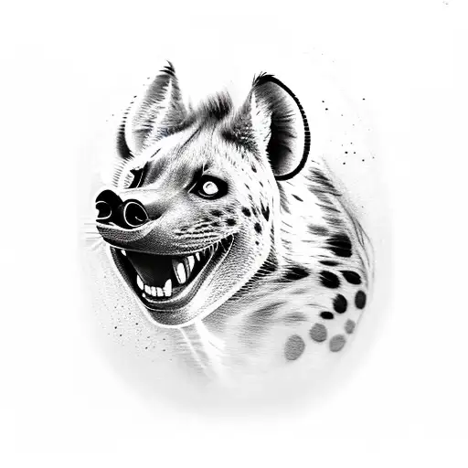 Funny Laughing Hyena