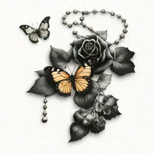 Butterfly Coquette Catholic Rosary