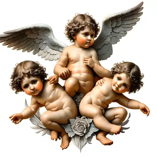 Cherub Trio Surrounding