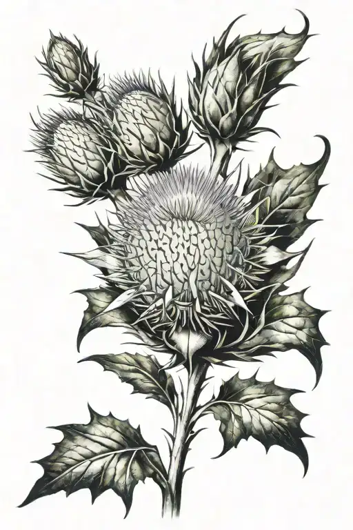 Scottish Thistle Flower