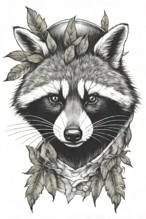 Trash Panda Garbage Trash Can