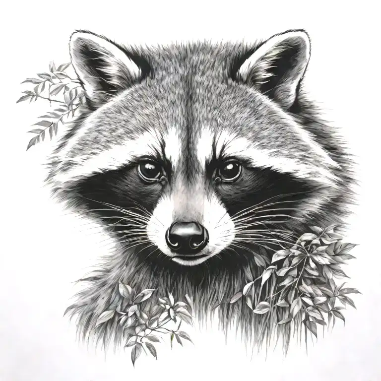 Full Body Raccoon River Forest