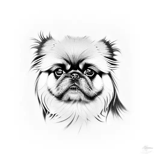 Dark Pekingese