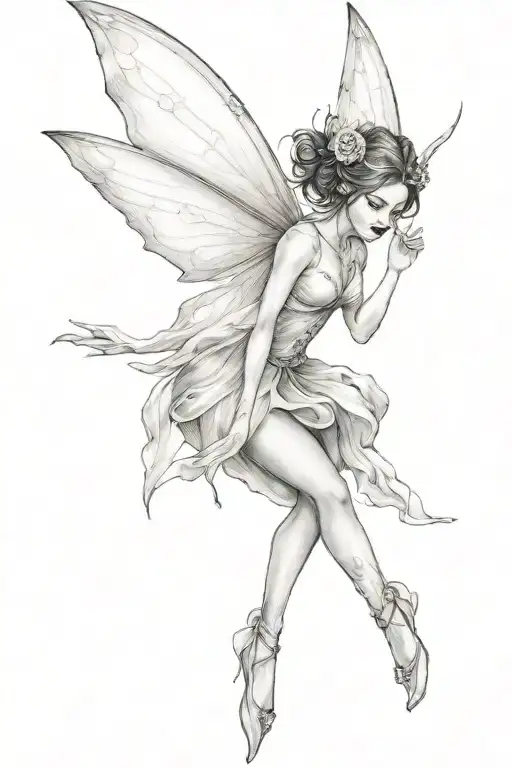 Gothic Fairy Flying
