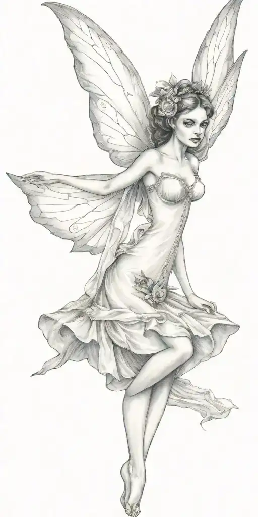 Gothic Fairy Flying