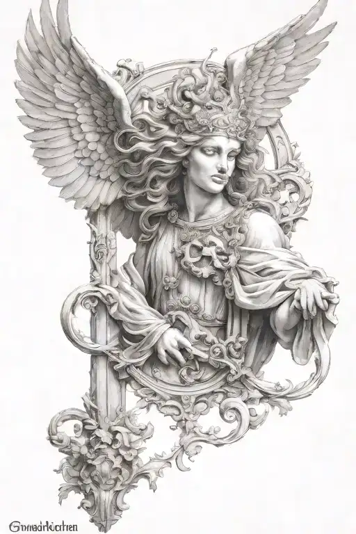 Gaurdian Of Heaven Gates Arc Angel