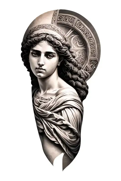 Greek Theme Leg Sleeve