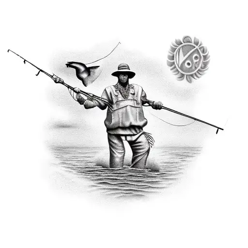 Fisherman On A Cloud