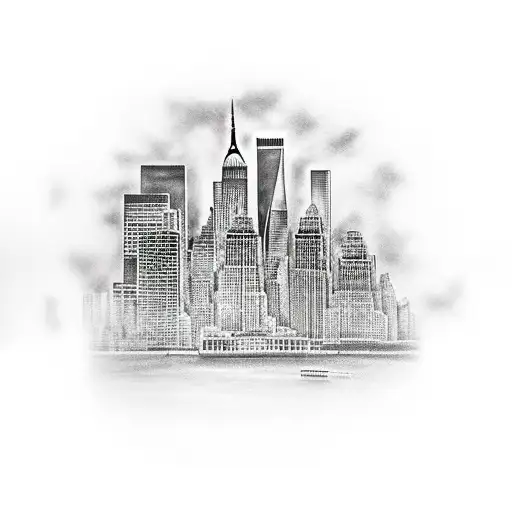 A Soccer Player With A New York Skyline In The Background