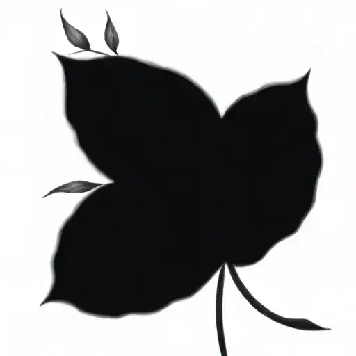 Flower With Leaves Growing