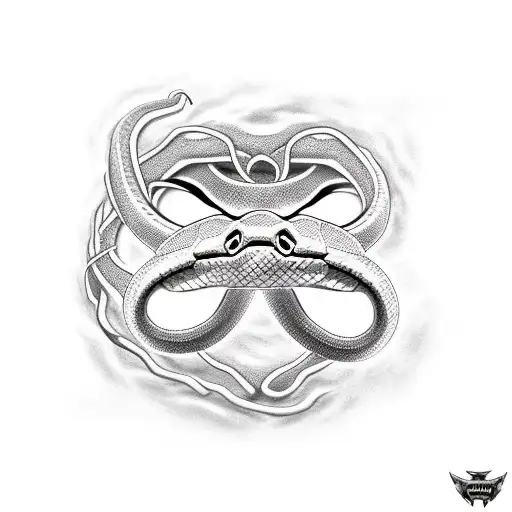 Snake With Sharingan On His Skin