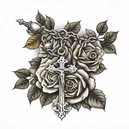 Rosary And Roses