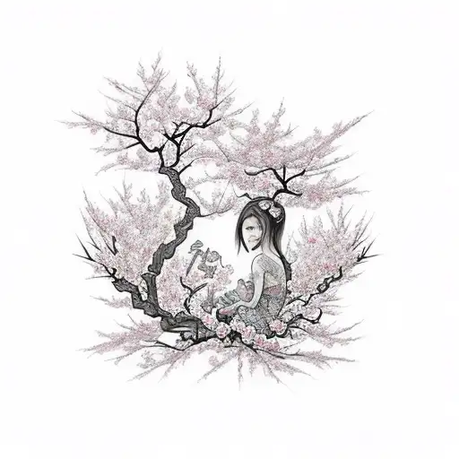 Cherry Blossom Fairy Garden