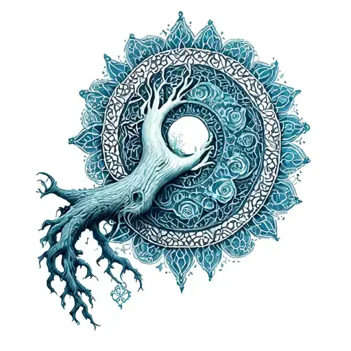 Yggdrasil Mandala Design