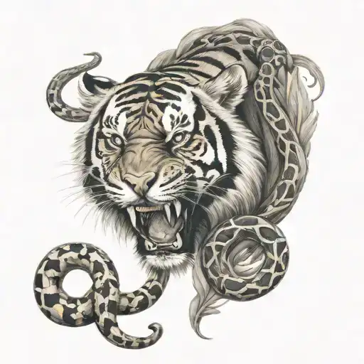 Tiger And Snake