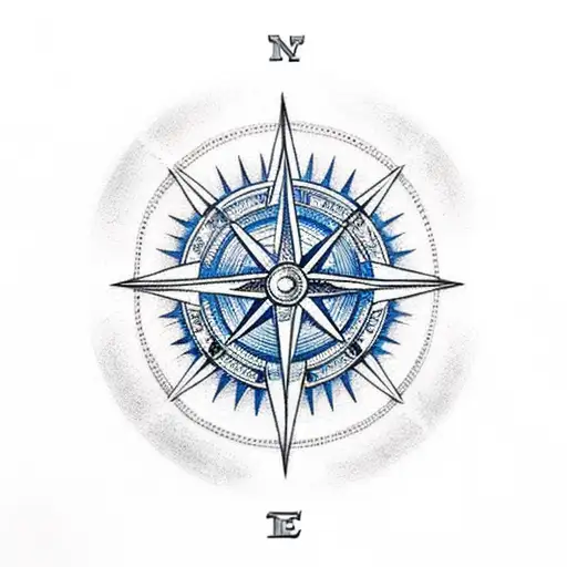 Blue Eyes And Compass