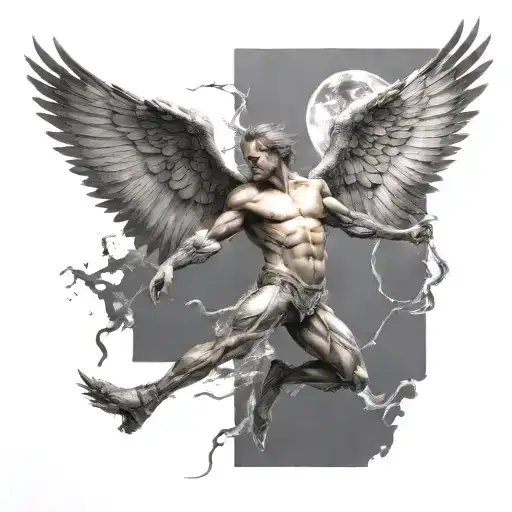 Prometheus Bringing Fire To People Posing