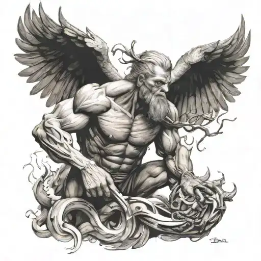 Prometheus Bringing Fire To People