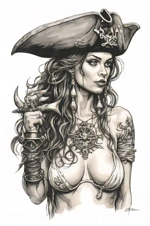 Pirate Girl Nude Woman