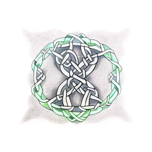 Dragon With Celtic Knot