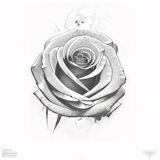 Black Roses Surrounding Tree Of Knowledge With Red Forbidden Fruit