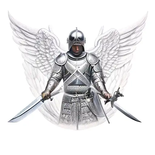 Guardian Angels Holding Sword