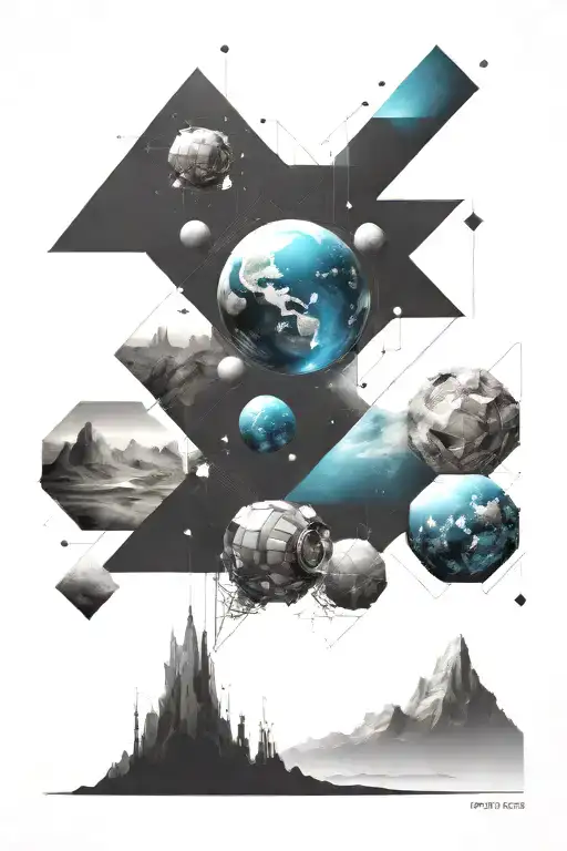 A Geometric Space Landscape Inspired By Technology