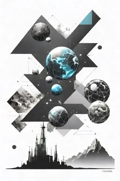 A Geometric Space Landscape Inspired By Science And Technology