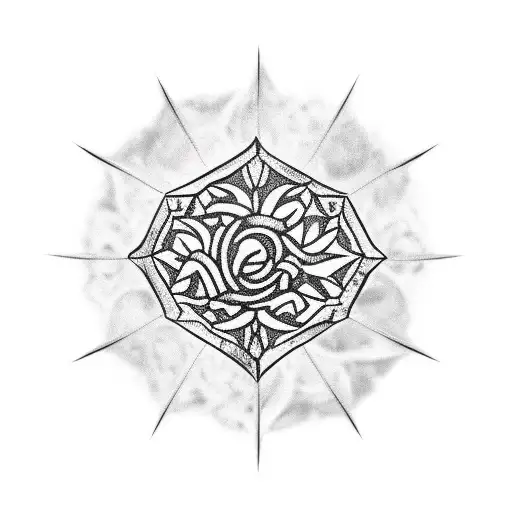 Thorns Necklace With Cross Wrapped Around Arm