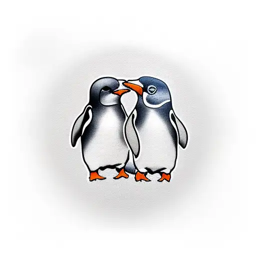 Linux Penguin And It Computer