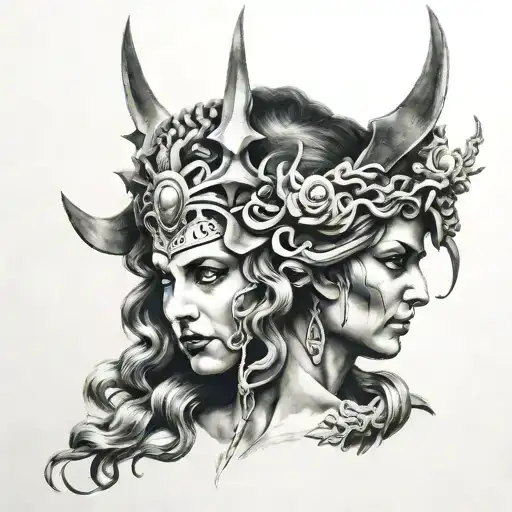 Medusa And Warrior Arcangel