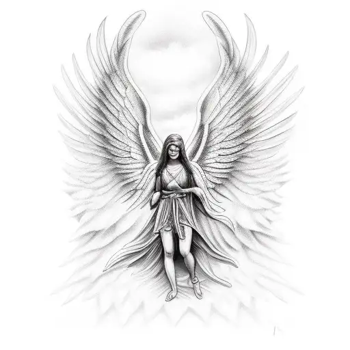 Angel With Wings Warrior
