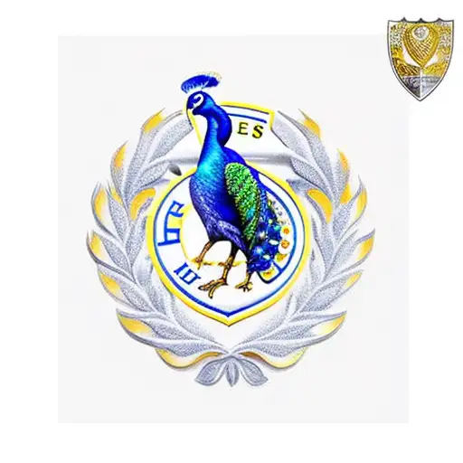 Leeds United Logo Feather Peacock