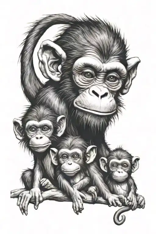 Ben Davis Logo Three Little Monkey