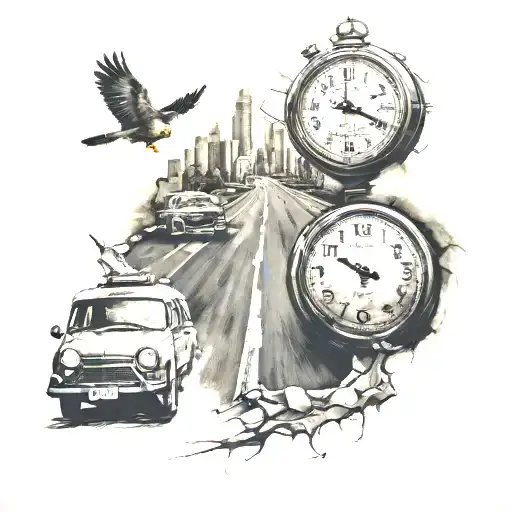 The Road The Family Takes To The Clock